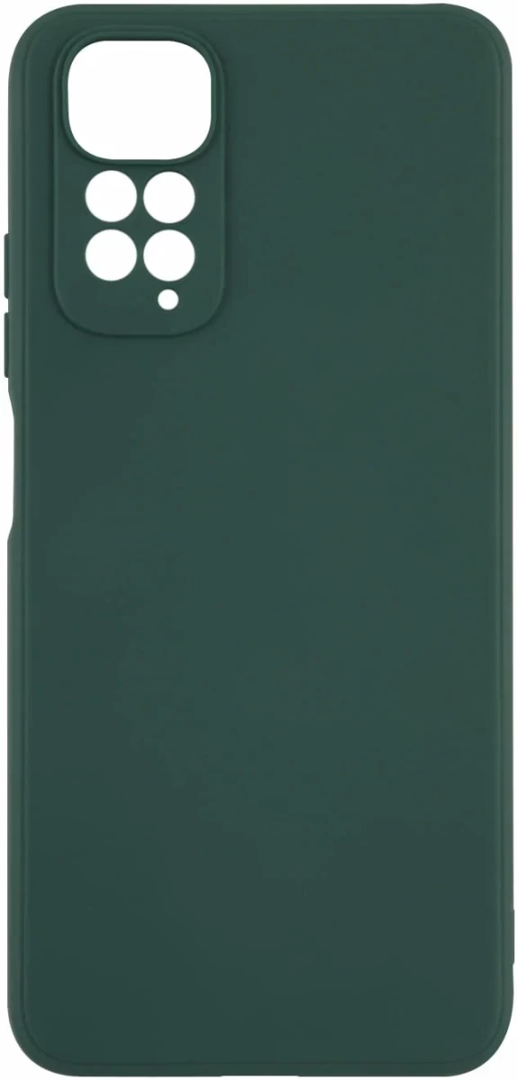 Накладка Silicone Case Logo для Redmi Note 12 Pro 4G, Тёмно-зелёная