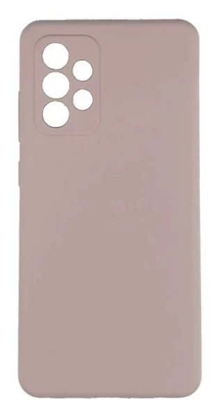 Накладка Silicone Case Logo для Samsung Galaxy A52, Пудровый