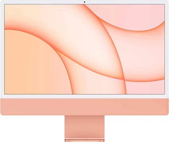 Apple iMac 24" Retina 4,5K, (MGPR3) (M1, 8C CPU, 8C GPU, 8 ГБ, 256 ГБ SSD), Оранжевый