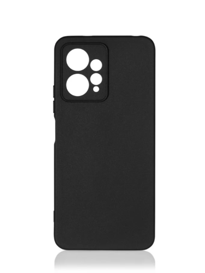 Накладка Silicone Case Logo для Xiaomi Redmi Note 12 4G, Чёрный