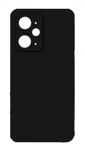 Накладка Silicone Case Logo для Redmi 12, Чёрная