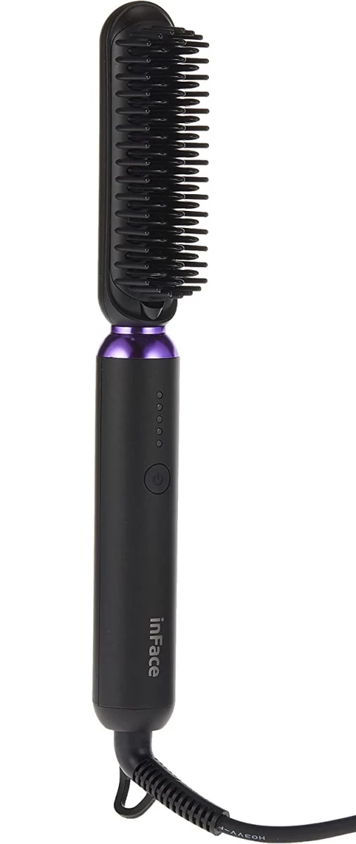 Ионный стайлер для укладки InFace ION Hairbrush, Чёрный (ZH-10D)