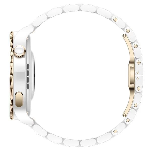 Умные часы Huawei Watch GT 3 Pro Ceramic, белый/ золотой (FRG-B19T)