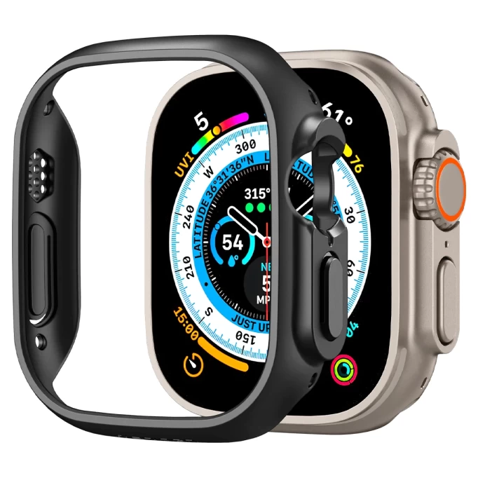 Чехол Spigen Thin Fit для Apple Watch Ultra, Чёрный (ACS05458)