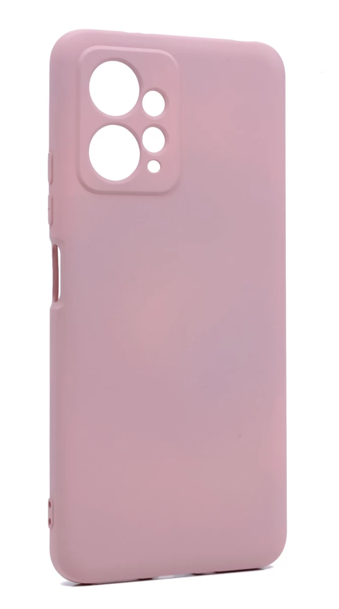 Накладка Silicone Case Logo для Xiaomi Redmi Note 12 4G, Пудровый