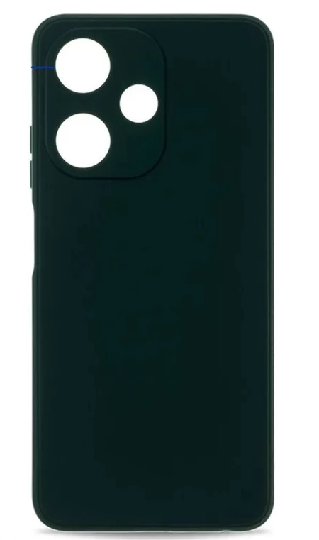 Накладка Silicone Case Logo для Infinix Hot 30i, Тёмно-зелёная