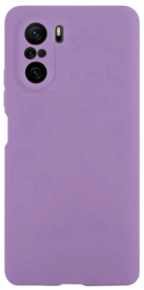Накладка Silicone Case для XiaoMi Poco F3, Фиолетовая