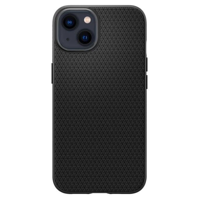 Накладка Spigen Liquid Air для iPhone 13, Матовый чёрный (ACS03519)