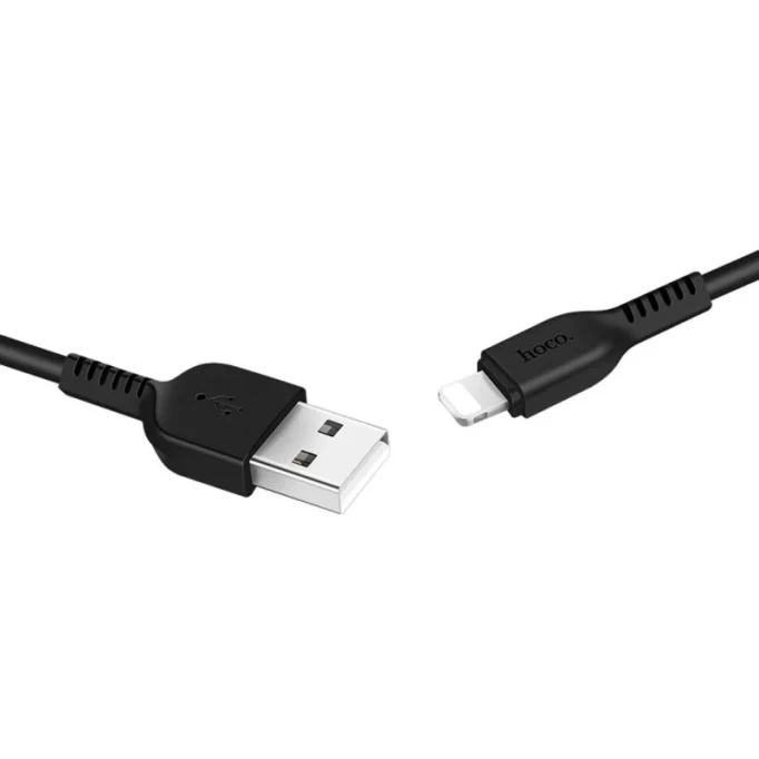 Кабель Hoco X20 Lightning to USB 2м, Чёрный