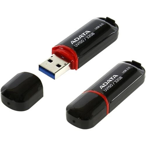 Накопитель Adata Flash Drive 32GB (UV150-RBK) 3.2, Чёрный