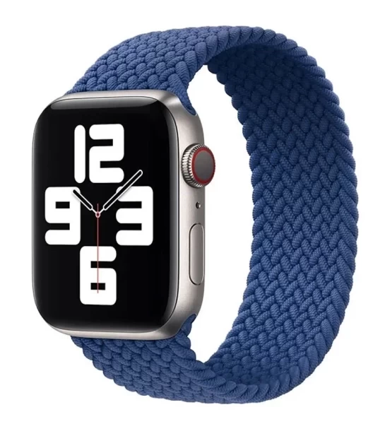 Ремешок Braided Solo Loop (S) для Apple Watch 38мм, Синий