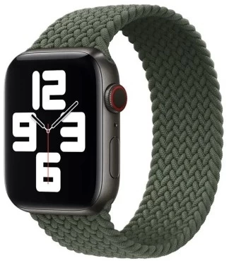Ремешок Braided Solo Loop (S) для Apple Watch 38/40/41мм, Зелёный