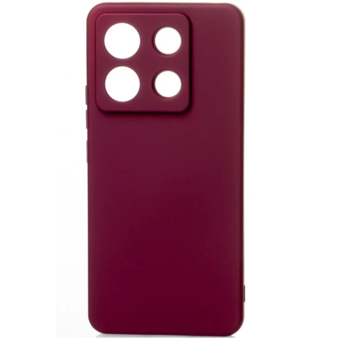 Накладка Silicone Case для Redmi Note 13 Pro, Бордовая