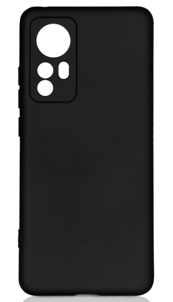 Чехол Silicone Case Logo для Xiaomi 12/12X, Чёрный