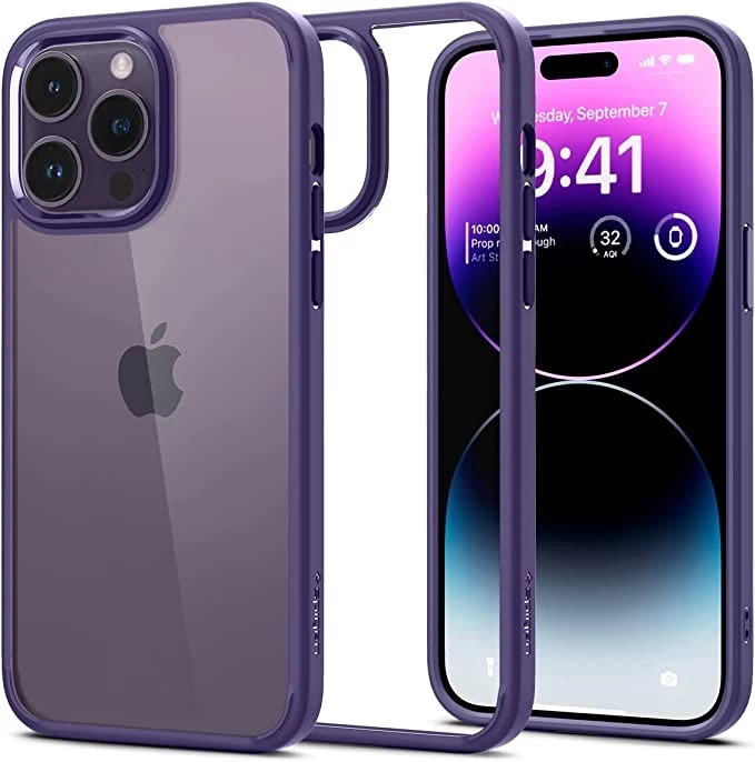 Накладка Spigen Ultra Hybrid для iPhone 14 Pro, Фиолетовая (ACS05577)