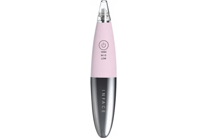 Аппарат для вакуумной чистки лица InFace Black Head Gauge MS7000, Розовый