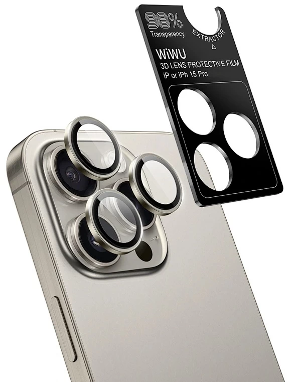 Защитный комплект Wiwu для iPhone 15 Pro One set and done 3 in 1 Protection Sets for IP, Wi-iP001