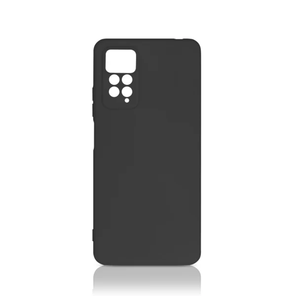 Накладка Silicone Case Logo для Redmi Note 12 Pro 4G, Чёрная