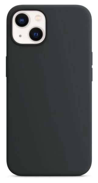 Накладка Silicone Case для iPhone 13, Чёрная