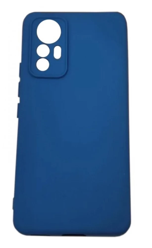 Накладка Silicone Case Logo для Xiaomi 12 Lite, Тёмно-синяя